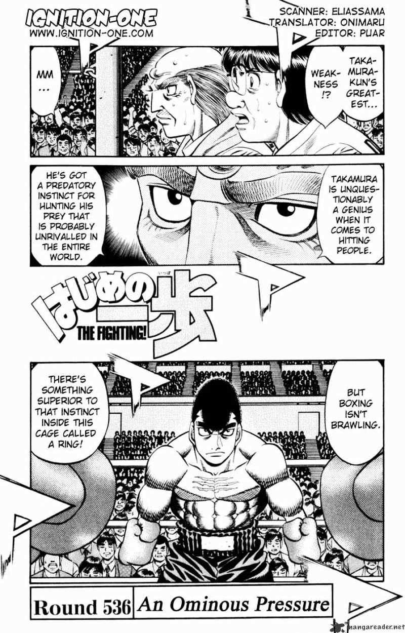 Hajime no Ippo: Fighting Spirit, Chapter 536 image 01